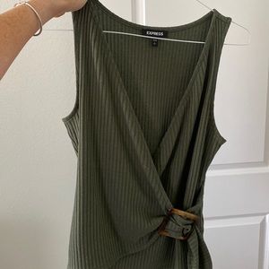 Olive green tank from express size medium. Worn once